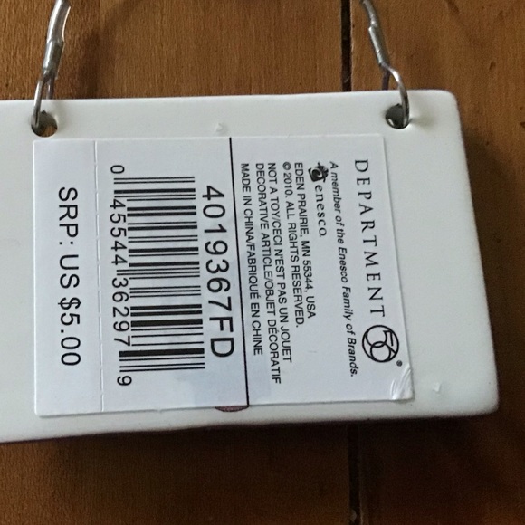 NWT Department 56 Ceramic gift Label, so cute. "Birthday Diva" - Picture 3 of 3